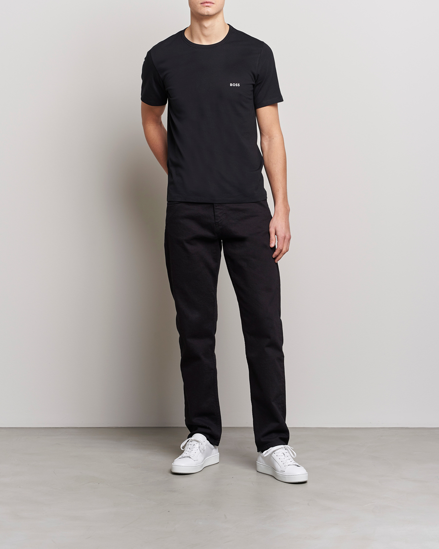 Heren | T-shirts | BOSS BLACK | 3-Pack Crew Neck T-Shirt Blue/Navy/Dark Blue
