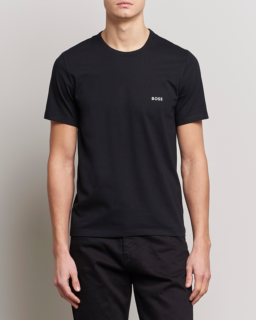 Heren | T-shirts | BOSS BLACK | 3-Pack Crew Neck T-Shirt Blue/Navy/Dark Blue