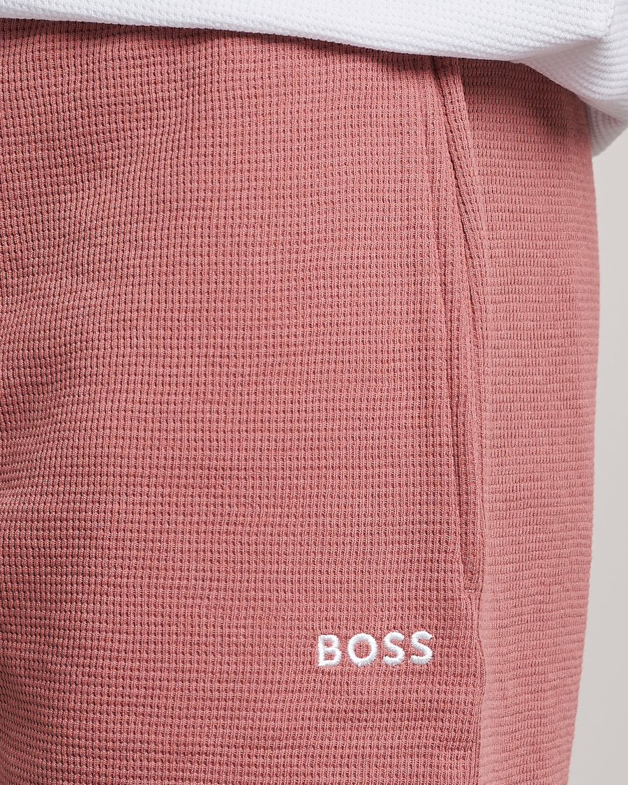 Heren | Korte broek | BOSS BLACK | Waffle Logo Shorts Open Pink