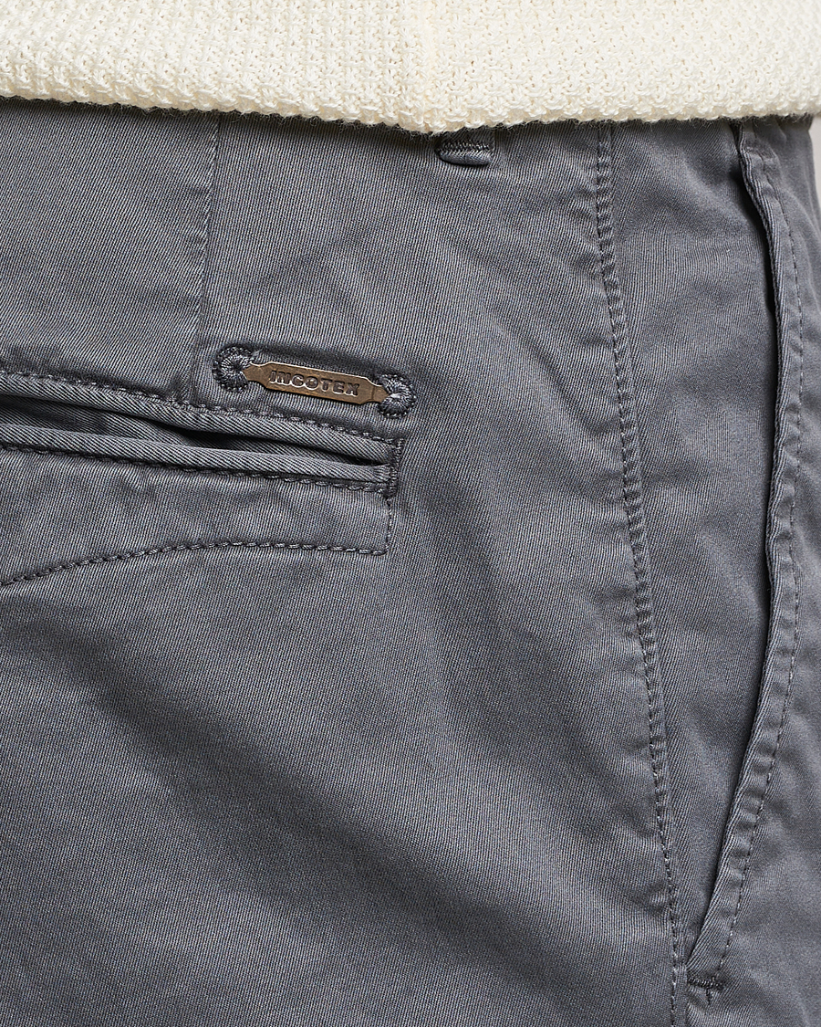 Heren | Broeken | Incotex | Slim Fit Garment Dyed Slacks Dark Grey