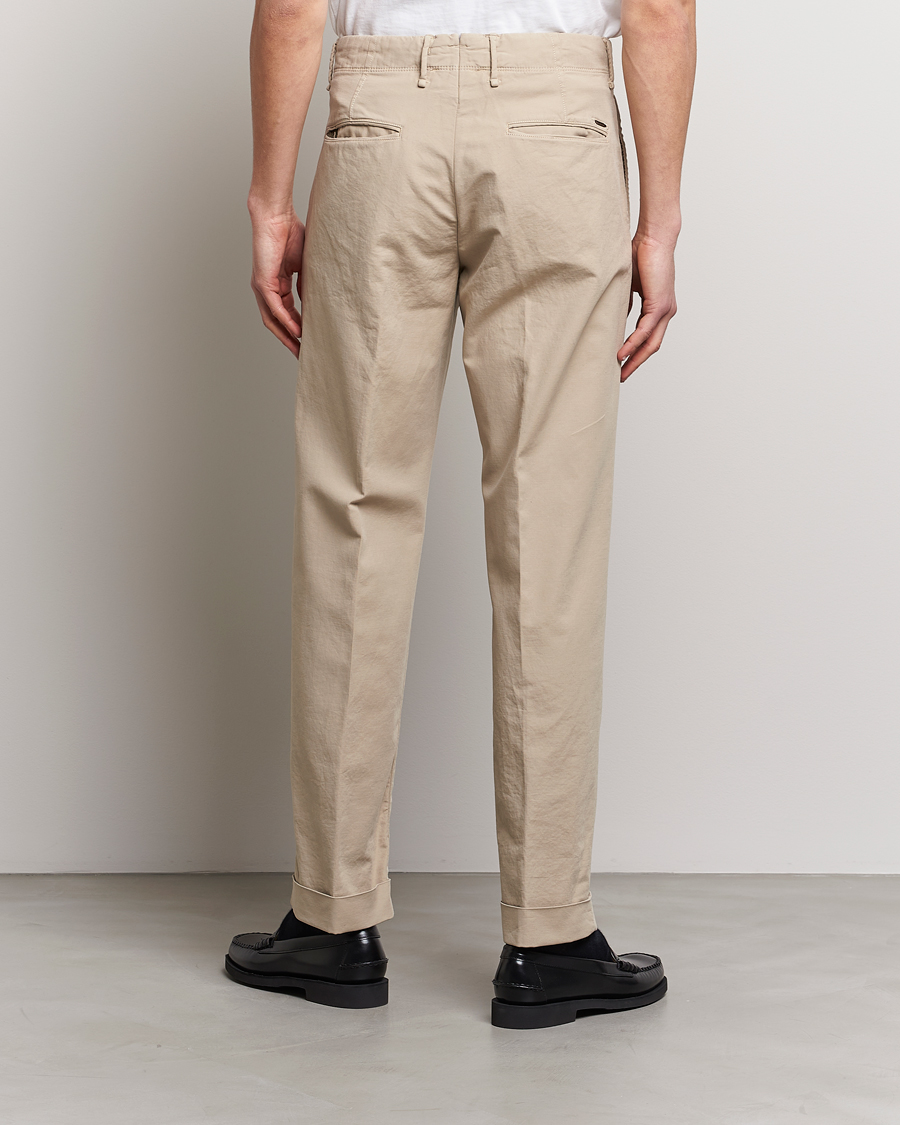 Heren | Broeken | Incotex | Regular Fit Cotton Stretch Slacks Beige