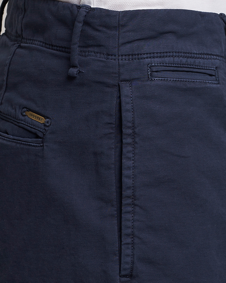 Heren | Broeken | Incotex | Regular Fit Cotton Stretch Slacks Navy