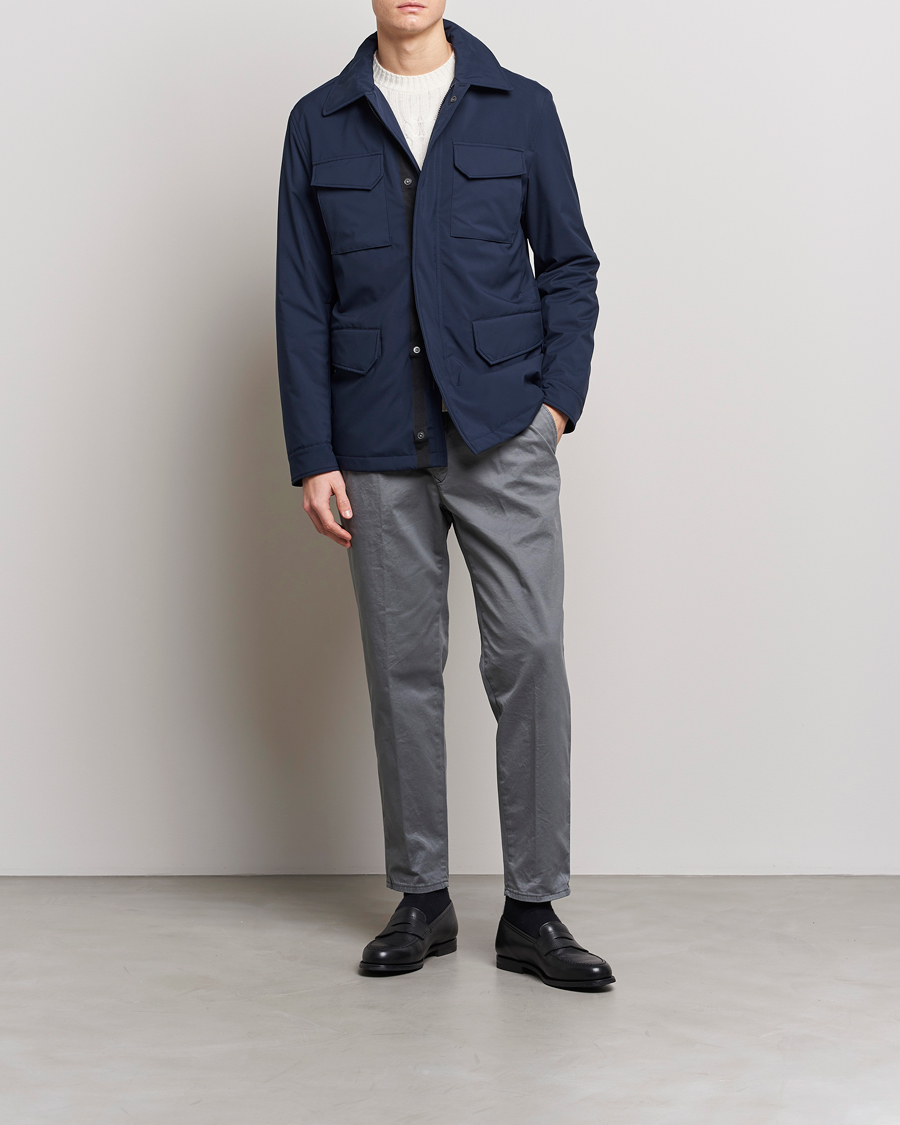 Heren | Broeken | Incotex | Tapered Fit Pleated Slacks Dark Grey