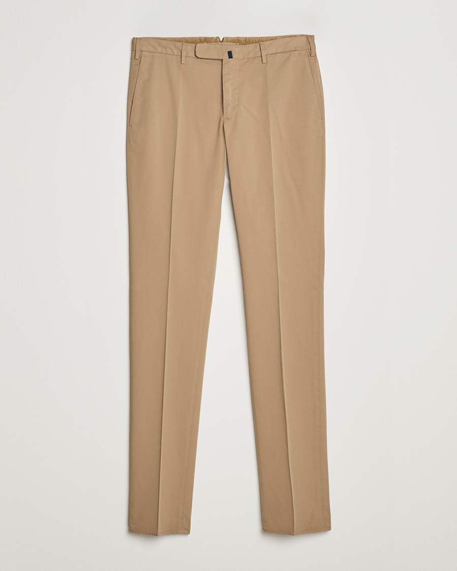 Heren | Broeken | Incotex | Slim Fit Comfort Chinos Beige