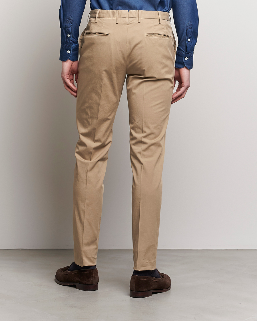 Heren | Broeken | Incotex | Slim Fit Comfort Chinos Beige