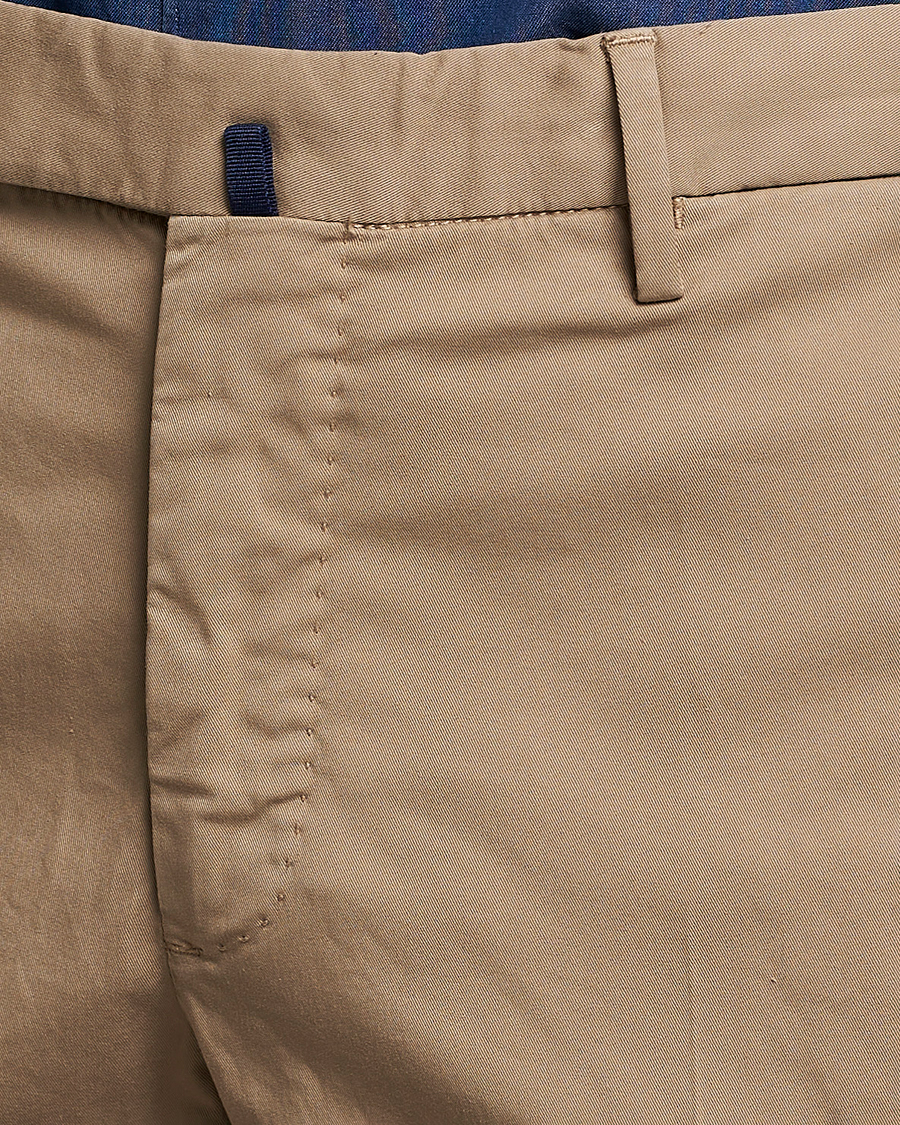 Heren | Broeken | Incotex | Slim Fit Comfort Chinos Beige