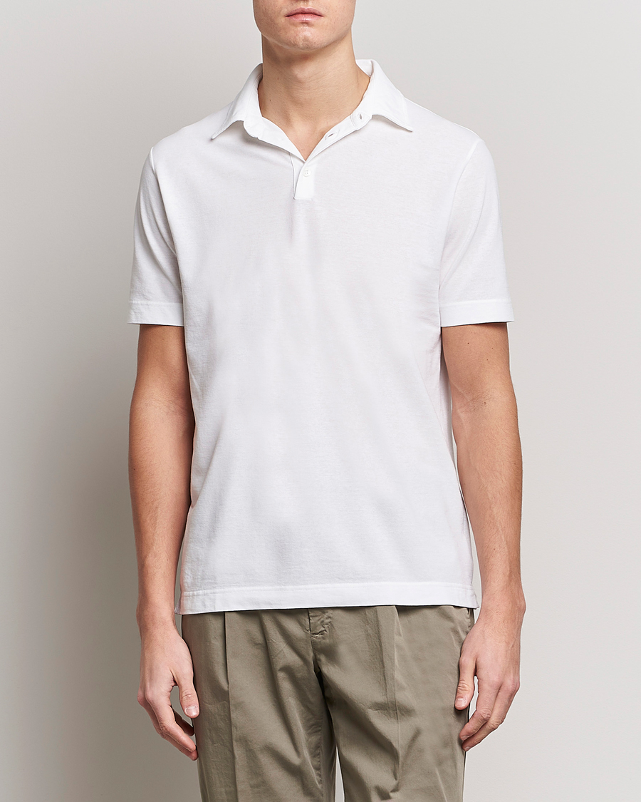 Heren | Italian Department | Zanone | Ice Cotton Polo White