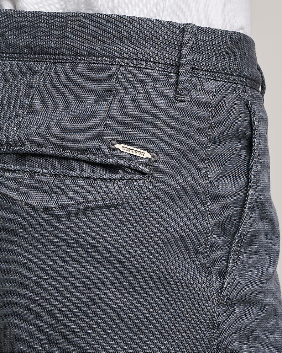 Heren | Broeken | Incotex | Slim Fit Overdyed Pattern Slacks Grey