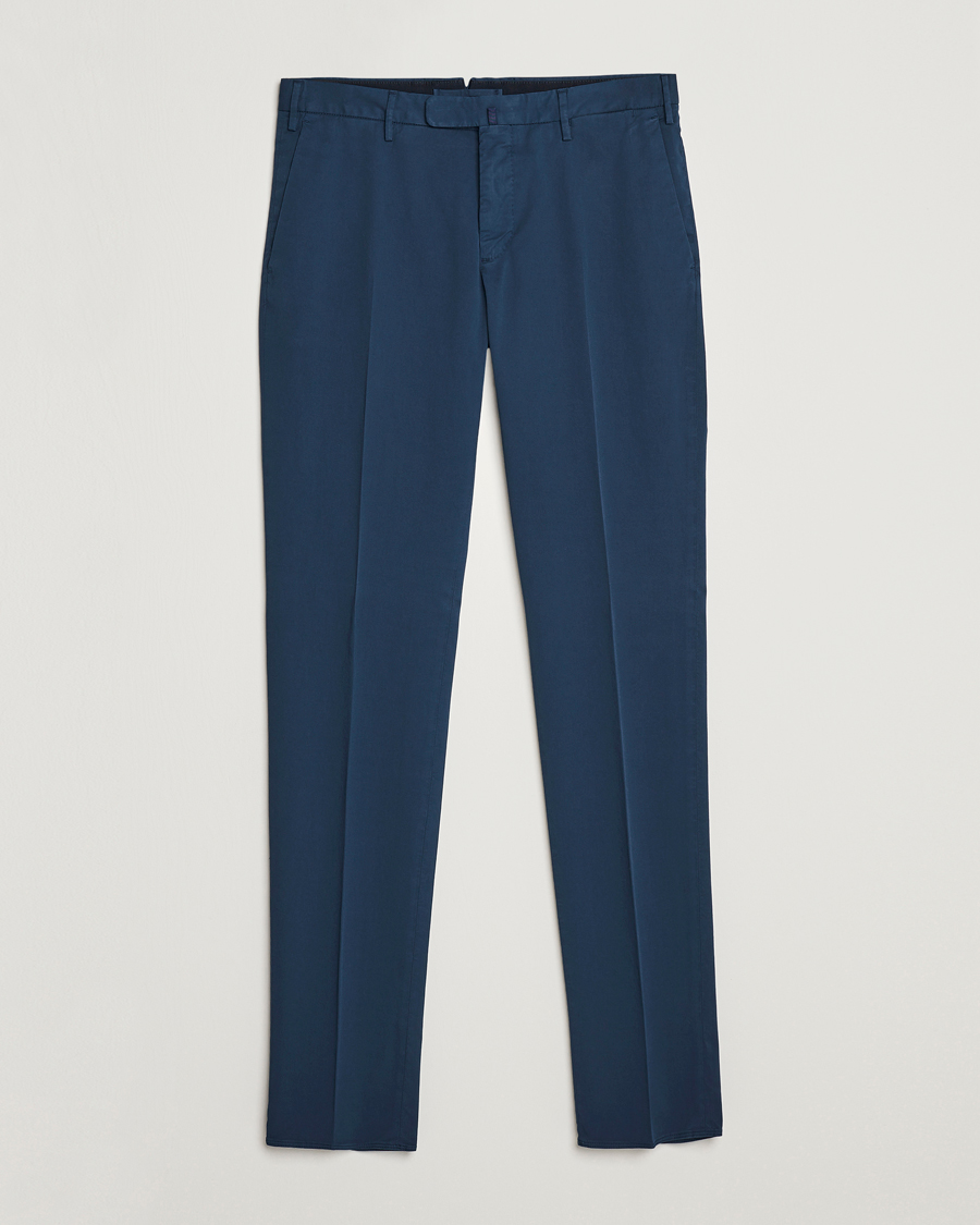 Heren | Broeken | Incotex | Slim Fit Chinolino Trousers Navy