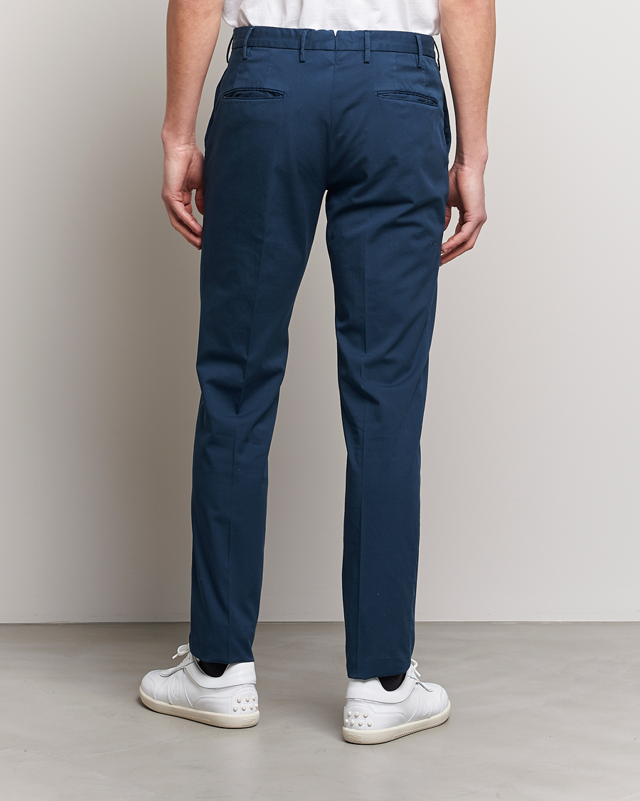 Heren | Broeken | Incotex | Slim Fit Chinolino Trousers Navy
