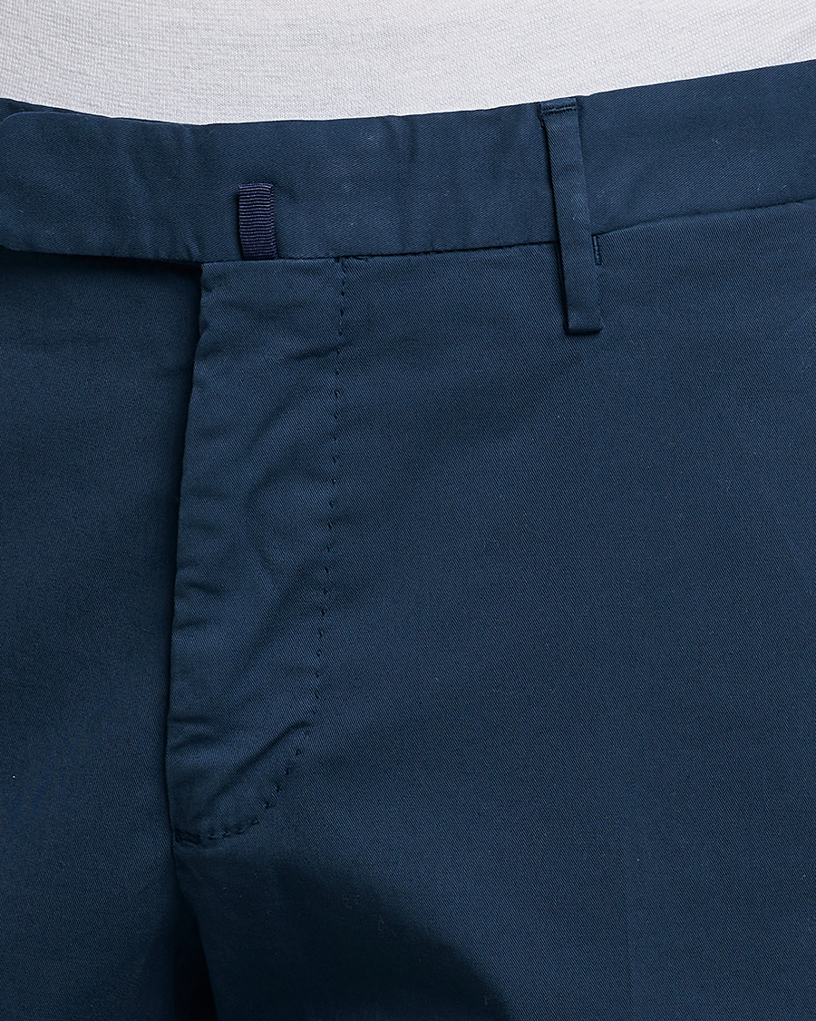 Heren | Broeken | Incotex | Slim Fit Chinolino Trousers Navy