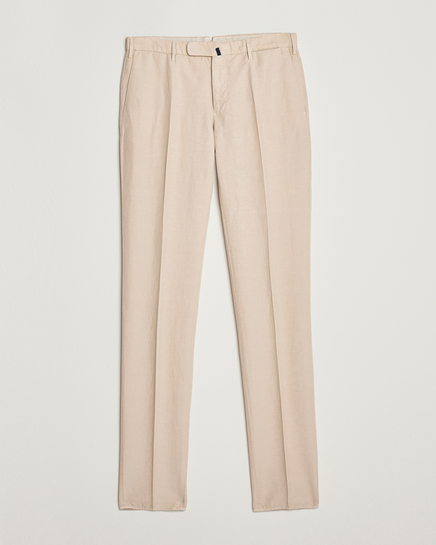 Heren | Broeken | Incotex | Slim Fit Chinolino Trousers Beige