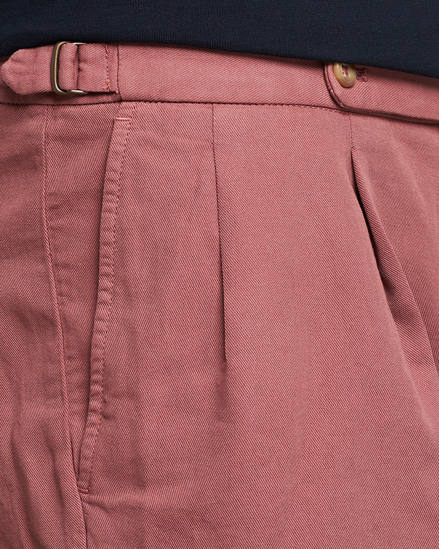 Heren | Korte broek | Incotex | Pleated Chinolino Shorts Brick
