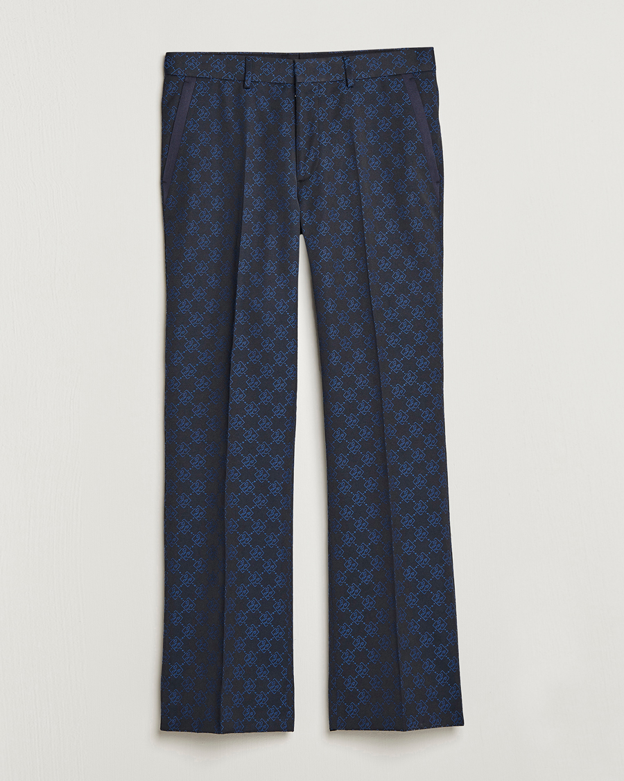 Heren | Broeken | J.Lindeberg | Gomor JL Jacquard Trousers Navy
