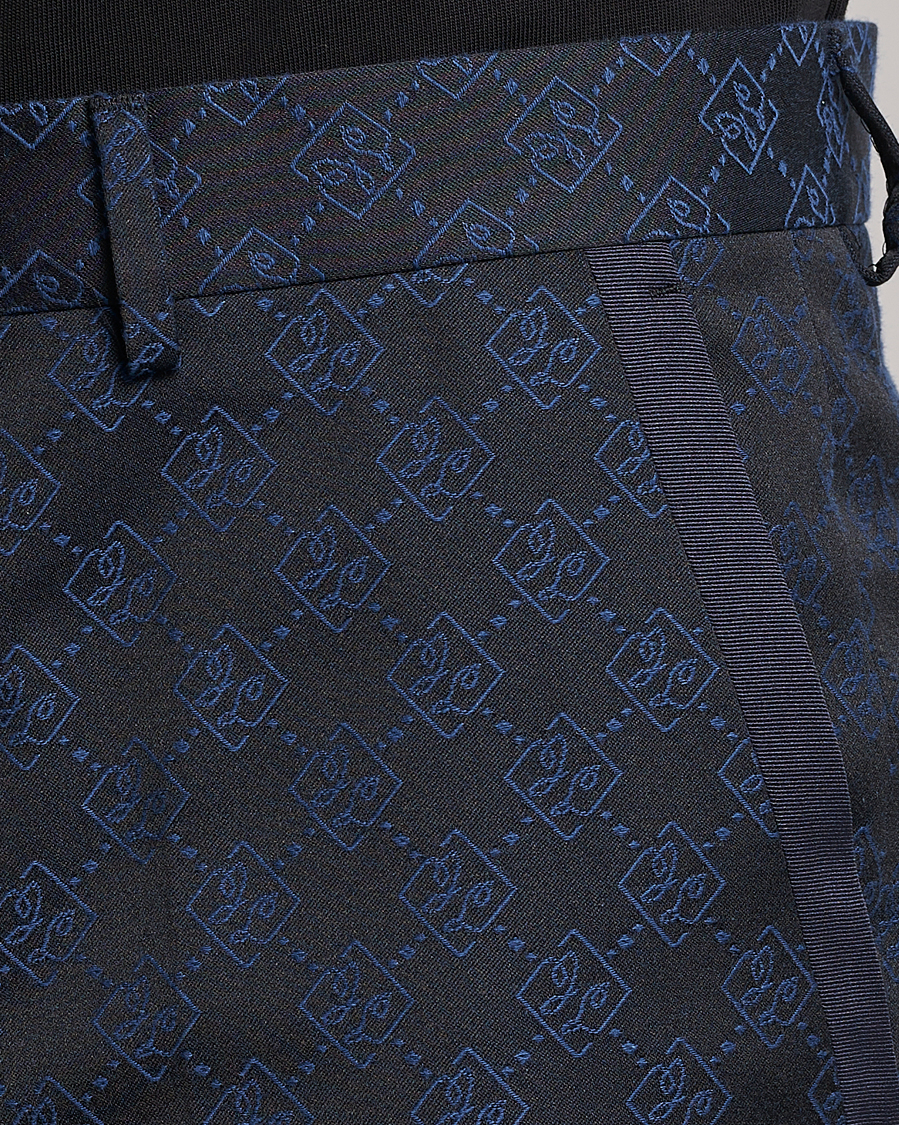 Heren | Broeken | J.Lindeberg | Gomor JL Jacquard Trousers Navy