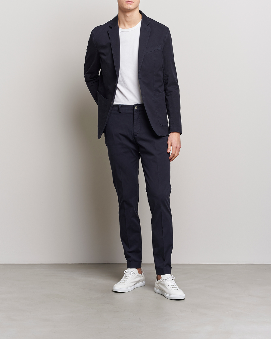 Heren | Broeken | J.Lindeberg | Grant Cotton Garment Dye Pants Navy