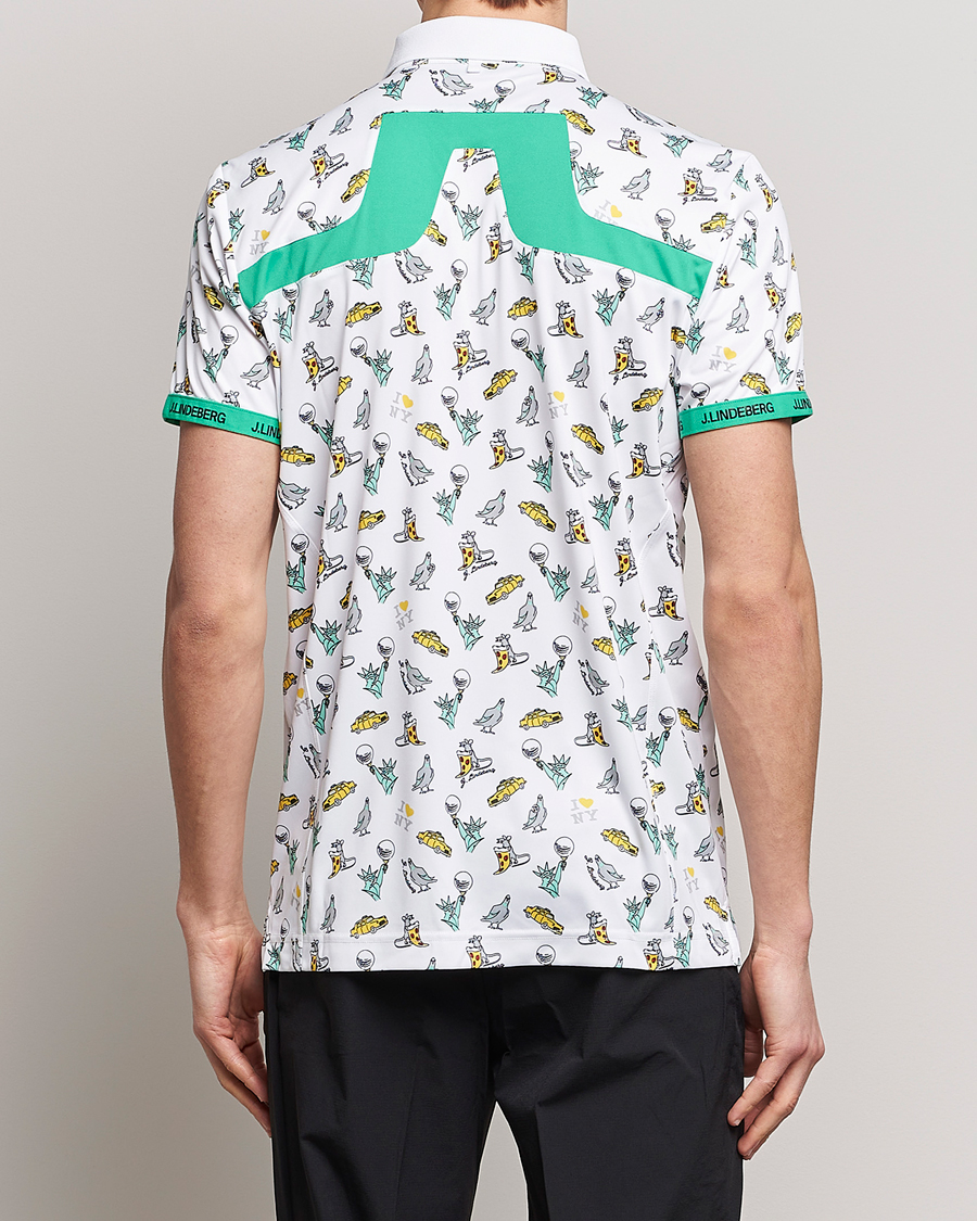 Heren | Polo's | J.Lindeberg | KV PGA Printed Jersey Polo White