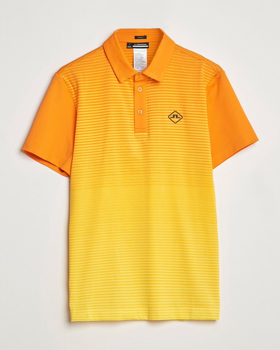 Heren | Polo's | J.Lindeberg | Lowell Faded Slim Fit Polo Russet Orange