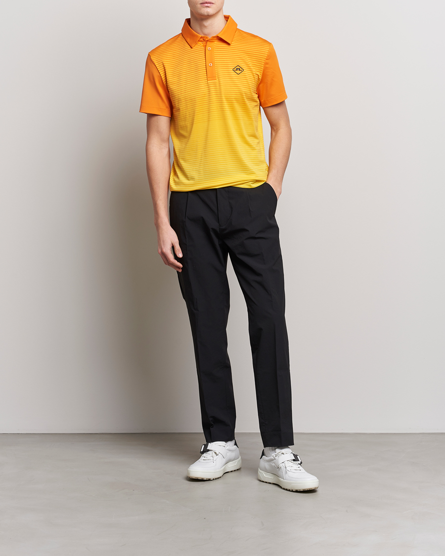 Heren | Polo's | J.Lindeberg | Lowell Faded Slim Fit Polo Russet Orange
