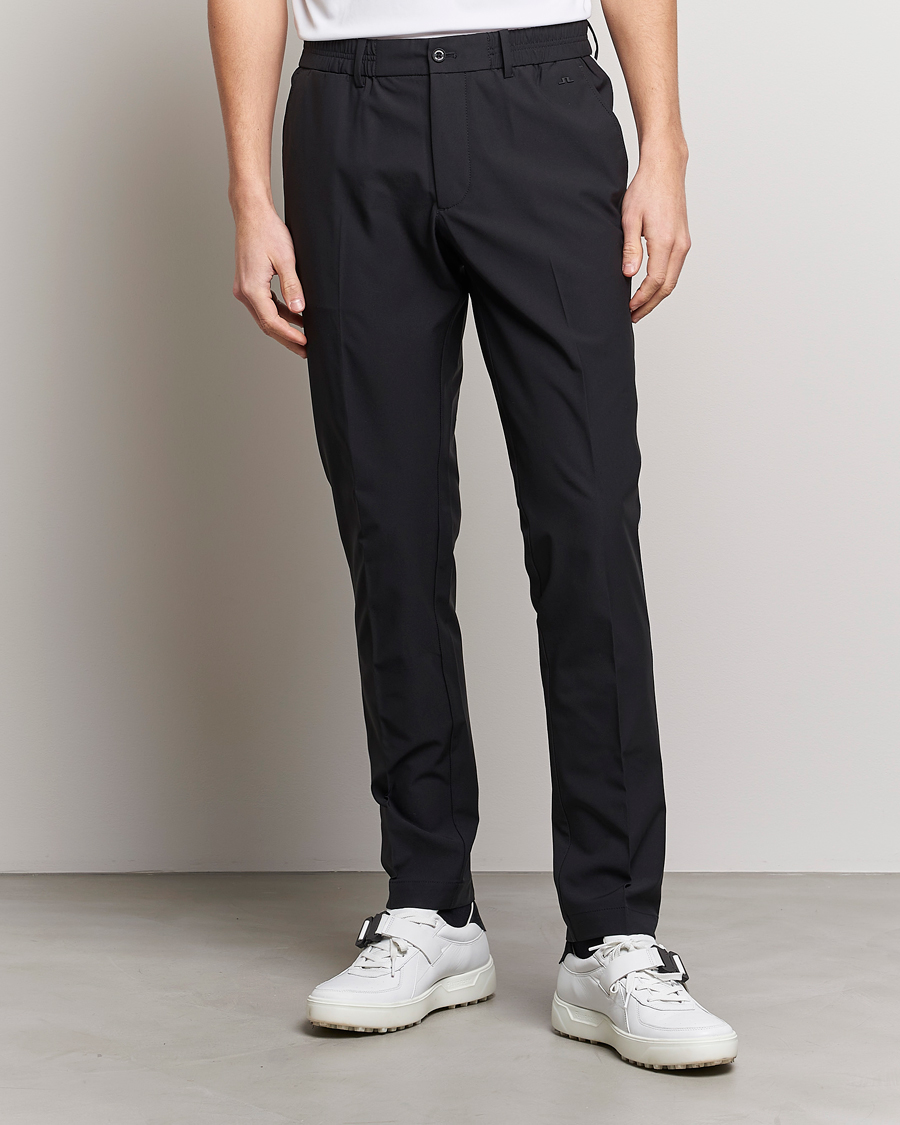 Heren | Broeken | J.Lindeberg | Stuart Stretch Stripe Golf Trouses Black