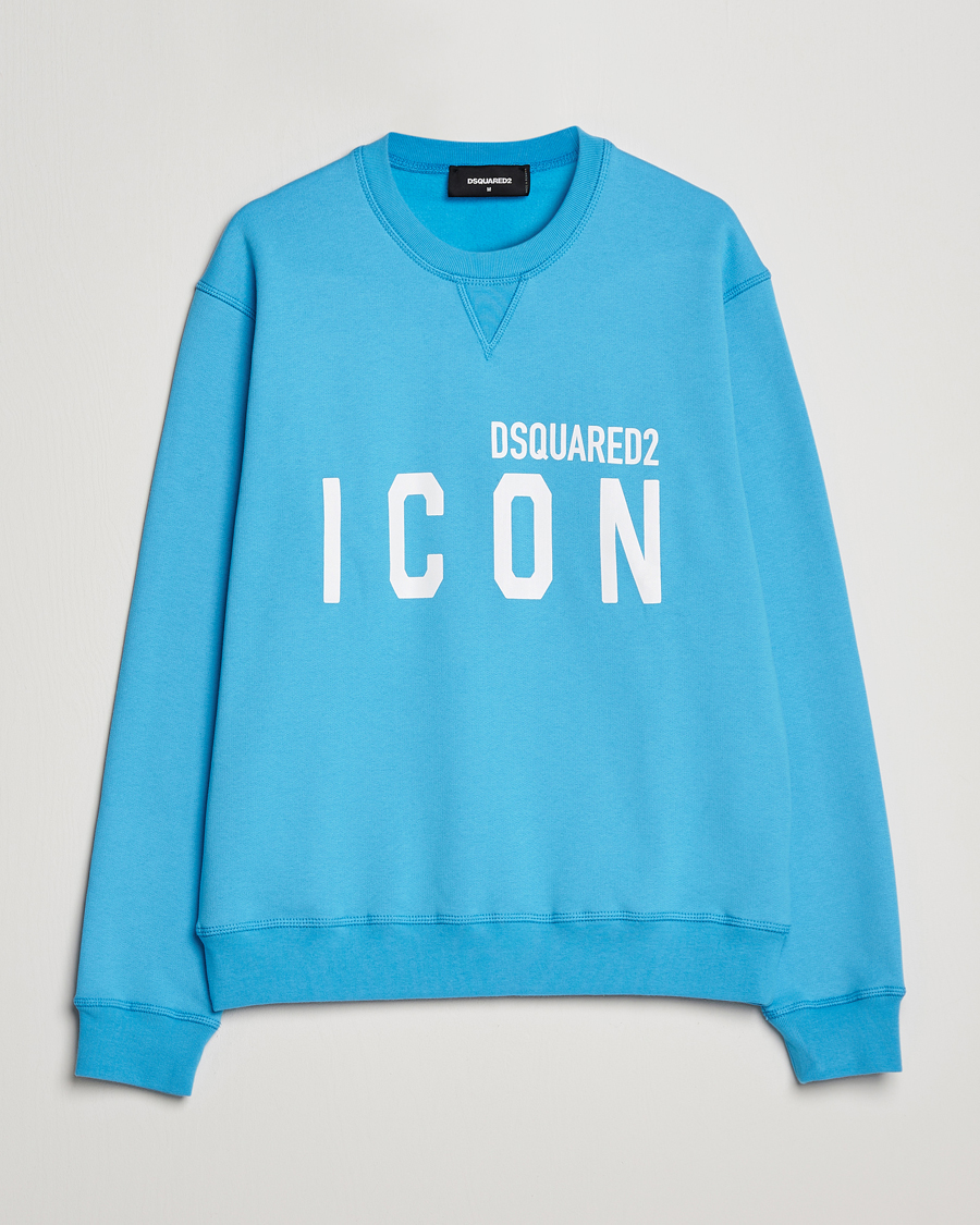Heren | Truien | Dsquared2 | Icon Logo Sweatshirt Blue Miami