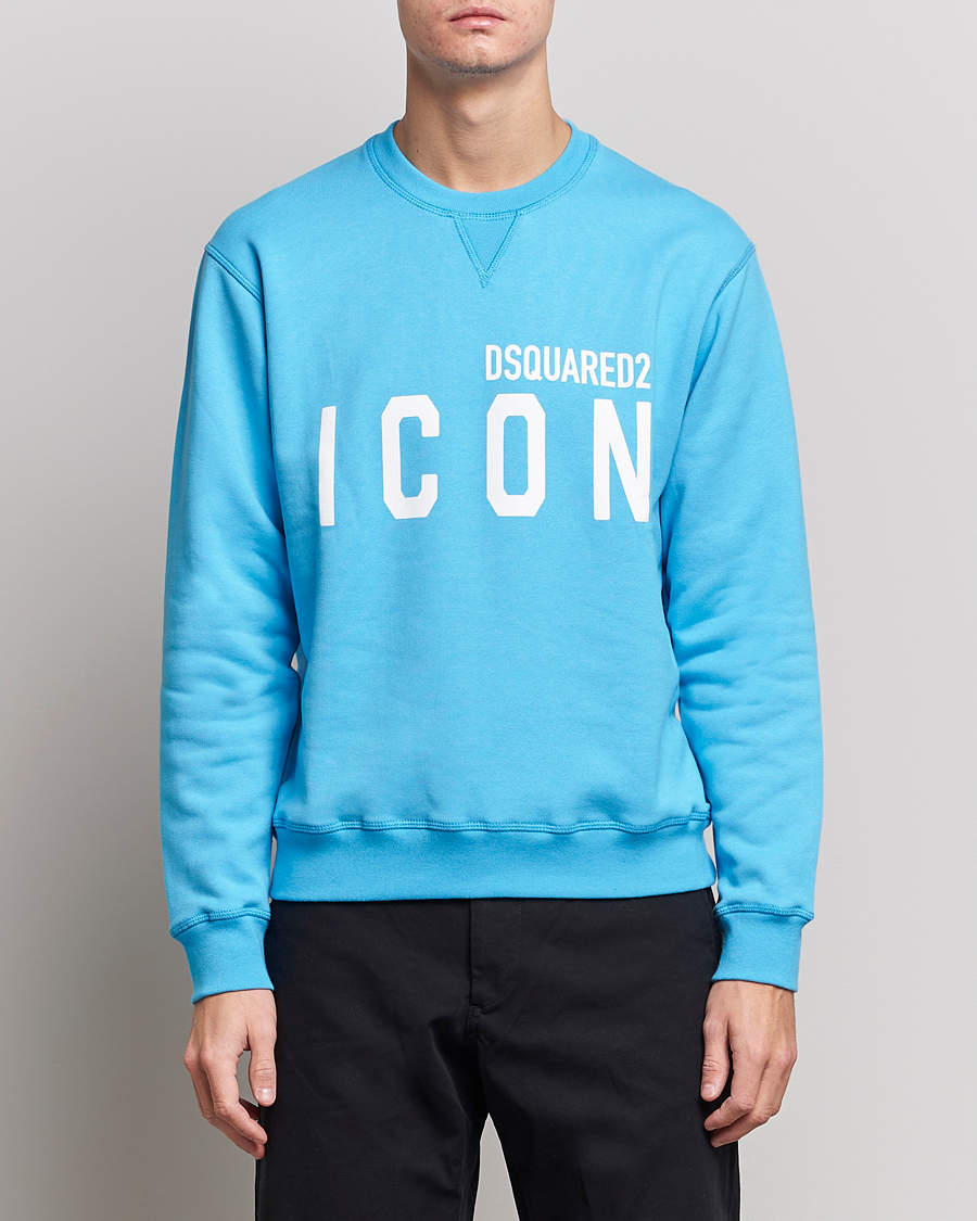 Dsquared2 Icon Logo Sweatshirt Blue Miami Man CareOfCarl