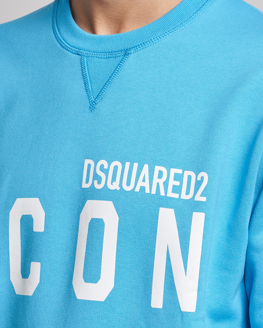 Heren | Truien | Dsquared2 | Icon Logo Sweatshirt Blue Miami