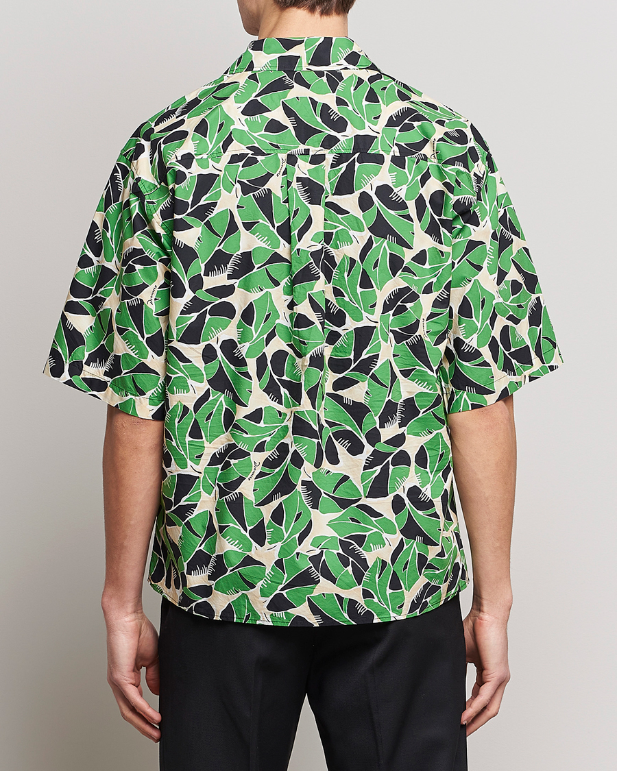 Heren | Overhemden | Dsquared2 | Printed Bowling Shirt Beige/Green