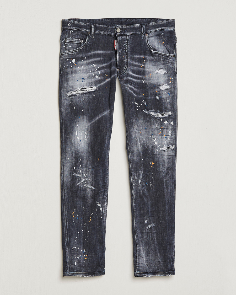 Heren | Jeans | Dsquared2 | Skater Jeans Black Wash