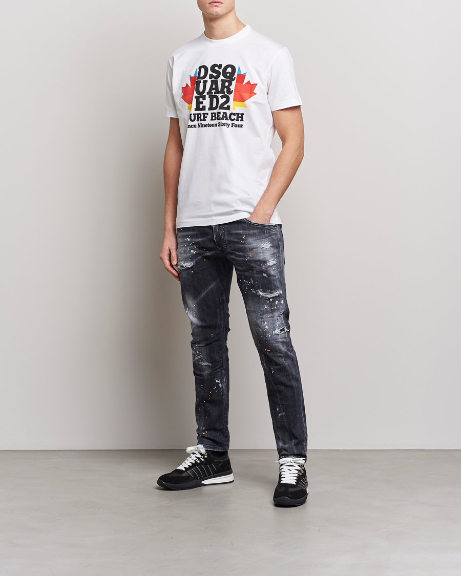 Heren | Jeans | Dsquared2 | Skater Jeans Black Wash