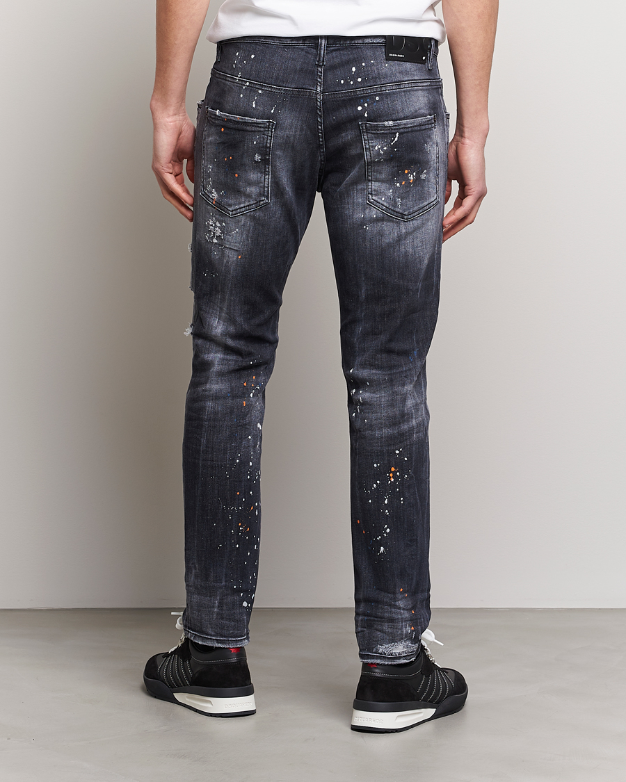 Heren | Jeans | Dsquared2 | Skater Jeans Black Wash