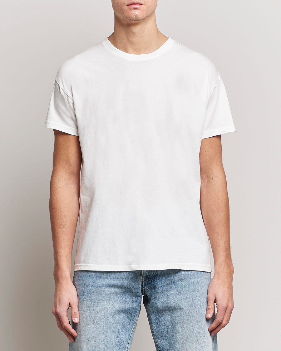 Heren | T-shirts | Jeanerica | Marcel Crew Neck T-Shirt White