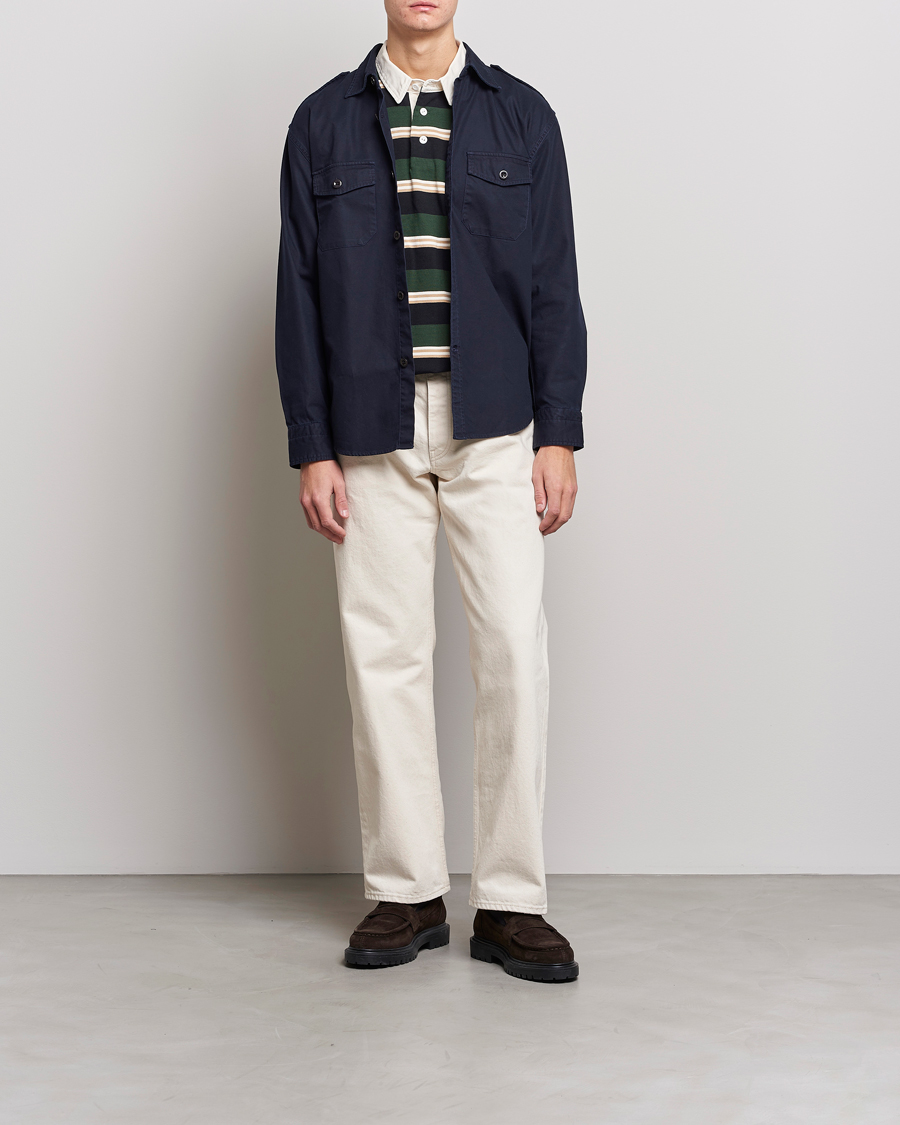 Heren | Overhemden | GANT | Solid Twill Overshirt Evening Blue