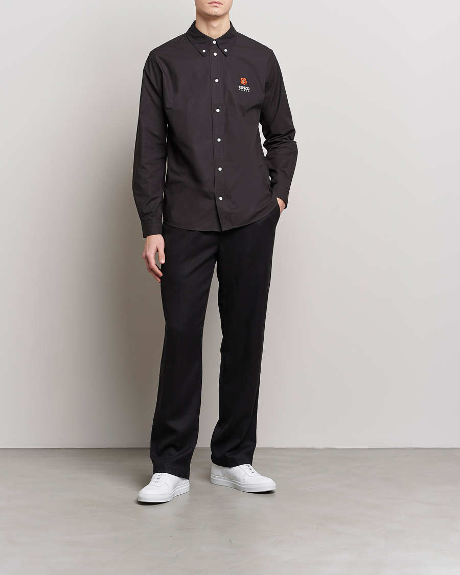 Heren | Overhemden | KENZO | Boke Flower Crest Casual Shirt Black