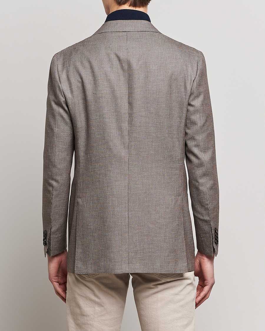 Heren | Blazers | Kiton | Wool Houndstooth Blazer Beige