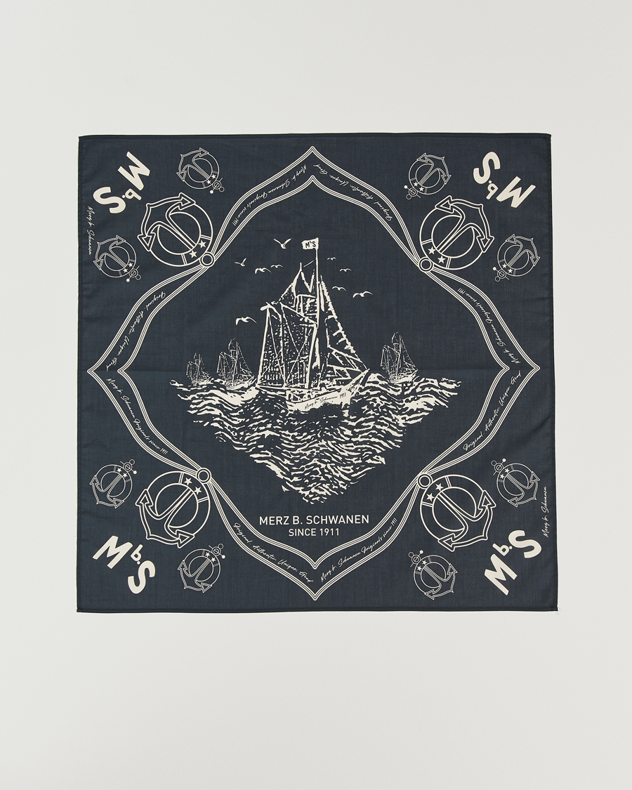 Heren | Sjaals | Merz b. Schwanen | Merz b. SchwanenCotton BandanaCharcoal