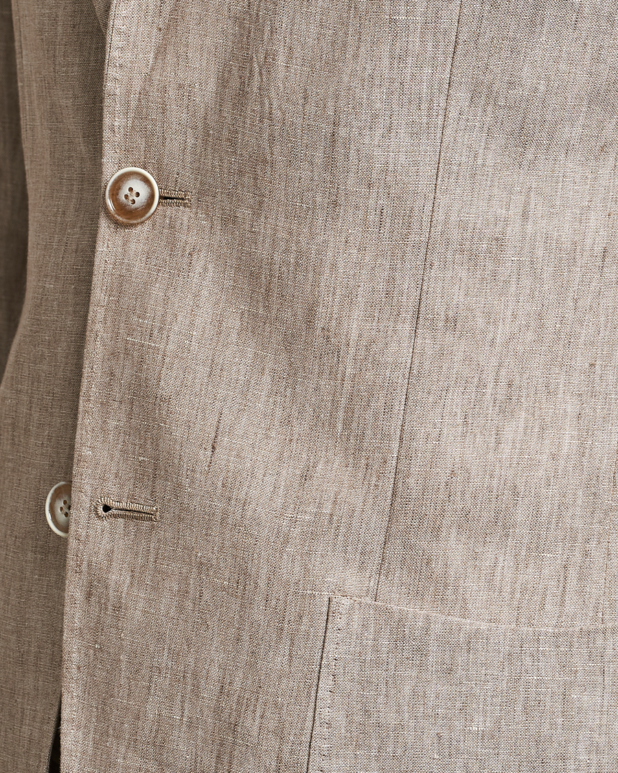 Heren | Blazers | Morris Heritage | Mike Patch Pocket Linen Suit Blazer Beige