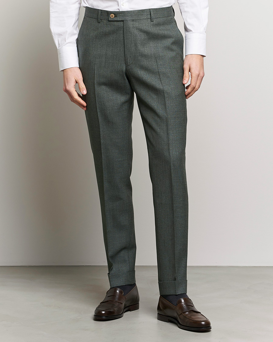 Heren | Broeken | Morris Heritage | Jack Tropical Suit Trousers Green