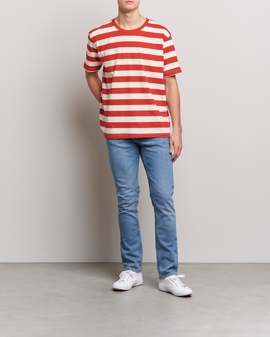 Heren | Jeans | Nudie Jeans | Grim Tim Jeans Worn Pale Blue