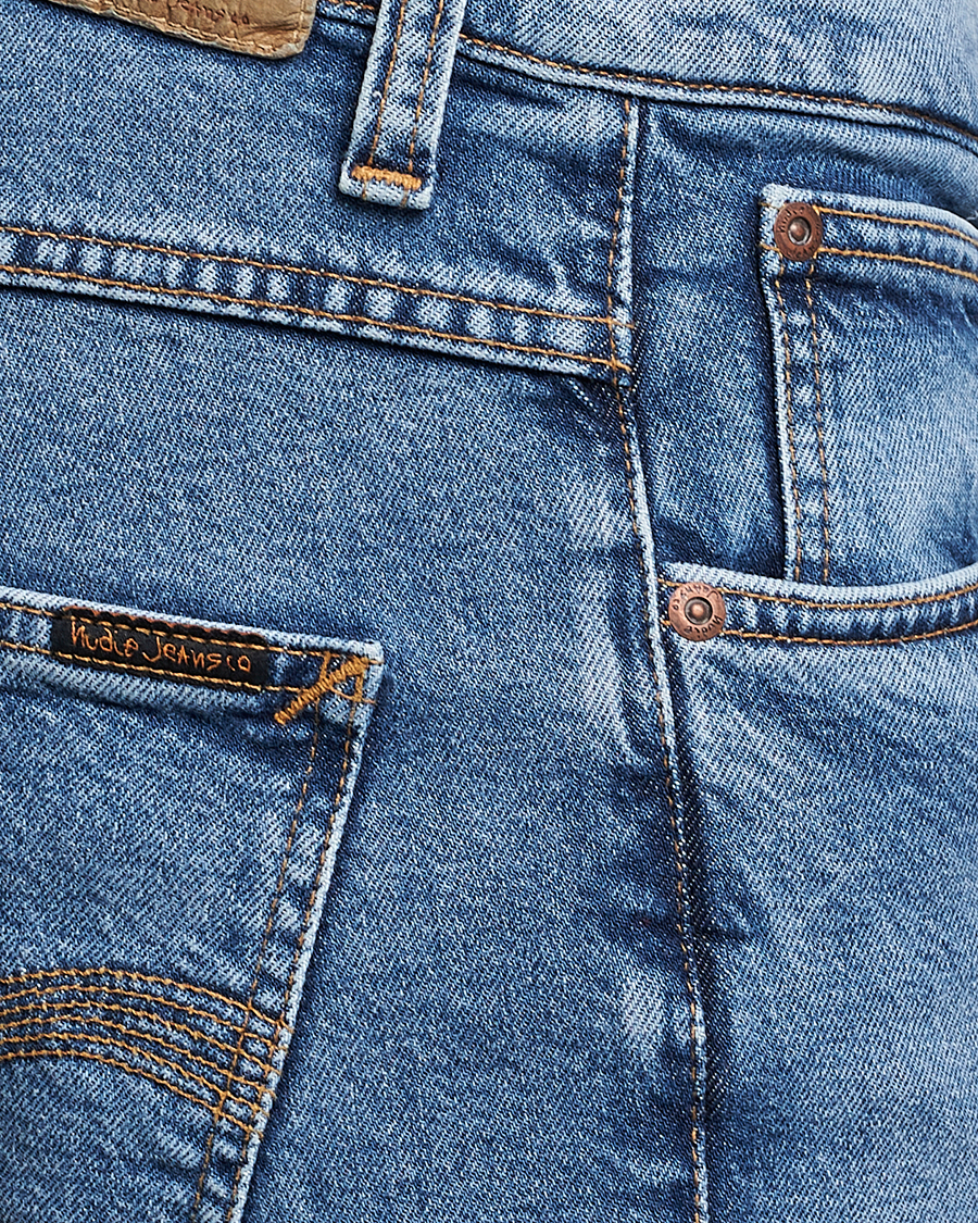 Heren | Jeans | Nudie Jeans | Grim Tim Jeans Worn Pale Blue