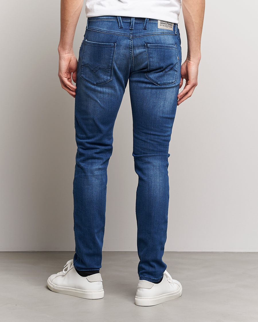 Heren | Jeans | Replay | Anbass Powerstretch Jeans Medium Blue