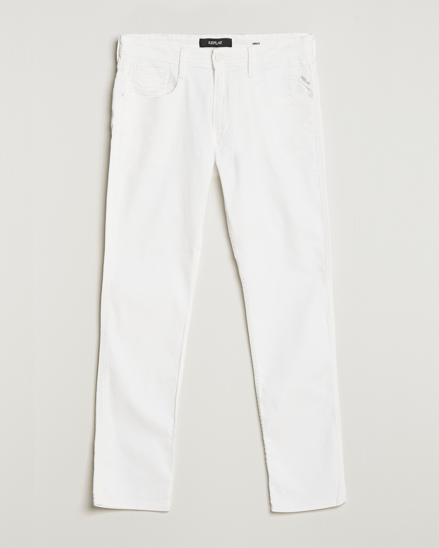 Heren | Jeans | Replay | Anbass Stretch Jeans White