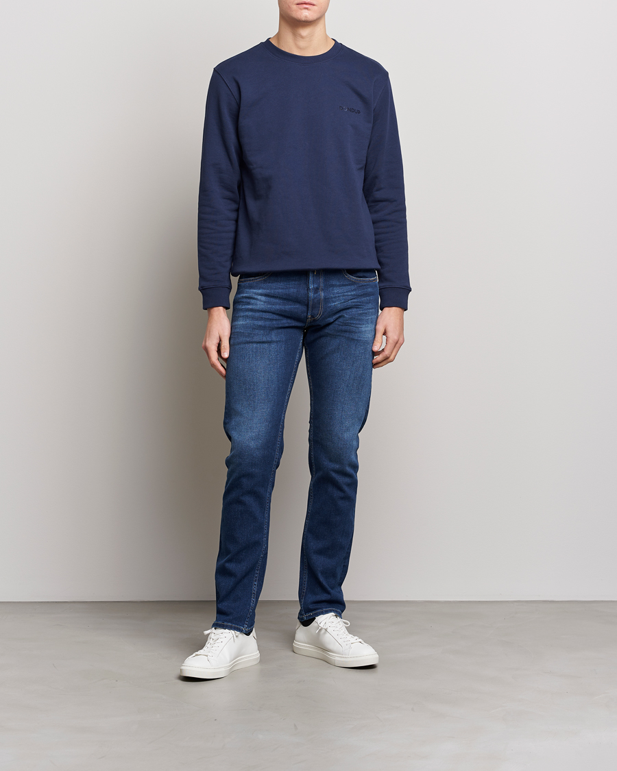 Heren | Jeans | Replay | Grover Straight Fit Stretch Jeans Dark Blue