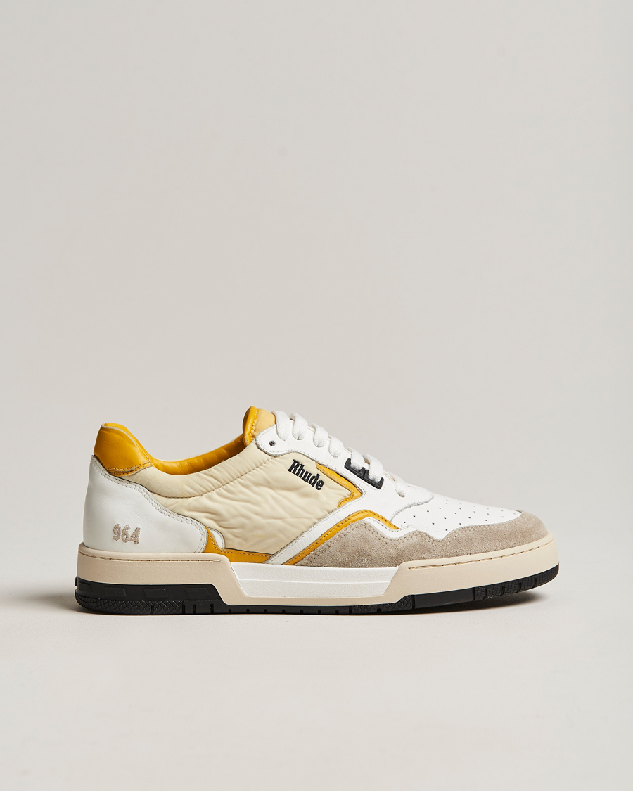 Heren | Rhude Racing Sneakers White/Beige | Rhude | Racing Sneakers White/Beige