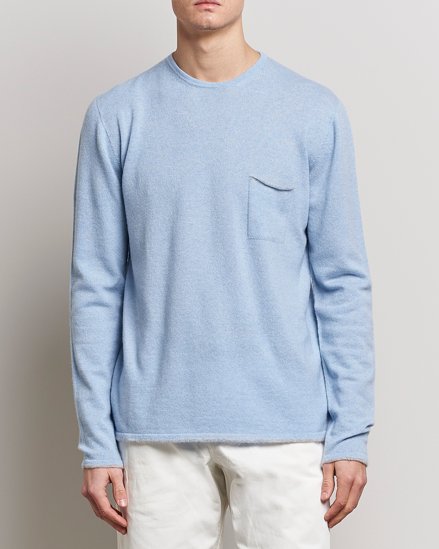 Heren | Truien | SEASE | Shore 2.0 Cashmere Pullover Sky Blue