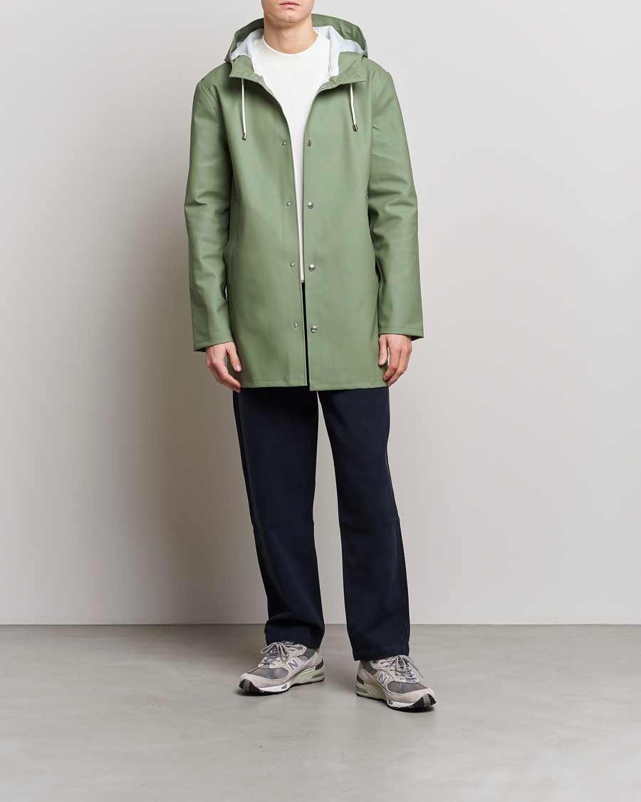 Heren | Jassen | Stutterheim | Stockholm Raincoat Alfa Green
