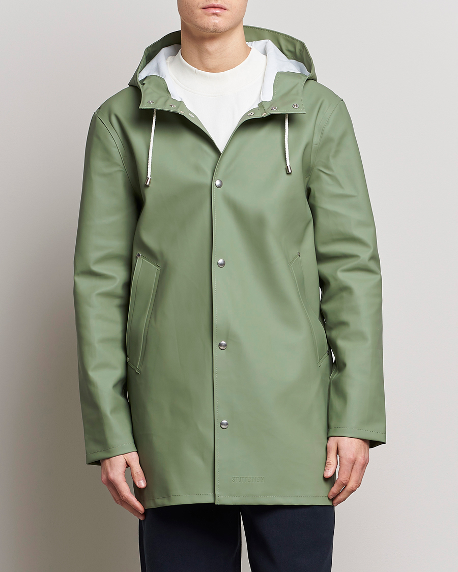 Heren | Jassen | Stutterheim | Stockholm Raincoat Alfa Green