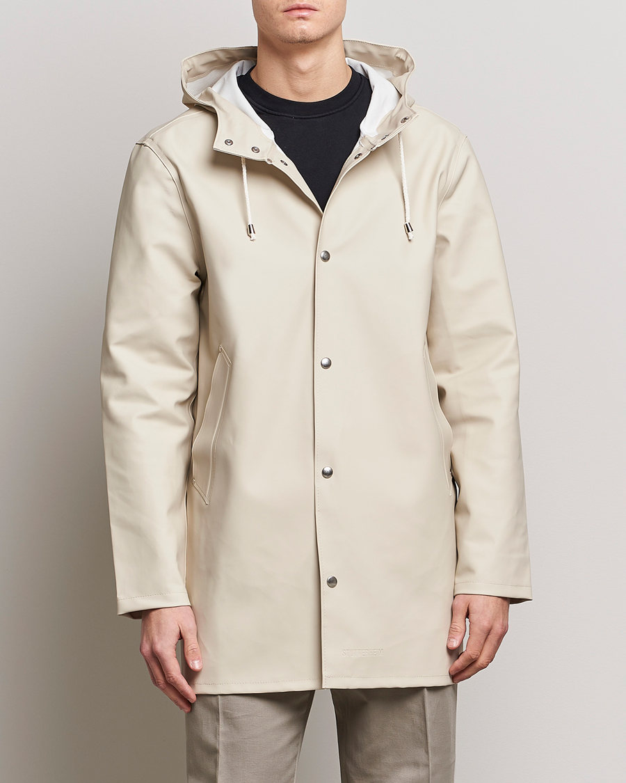 Heren | Jassen | Stutterheim | Stockholm Raincoat Oyster Grey
