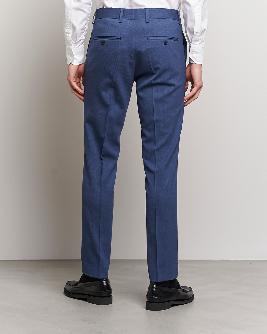 Heren | Broeken | Tiger of Sweden | Tordon Wool Trousers Garage Blue