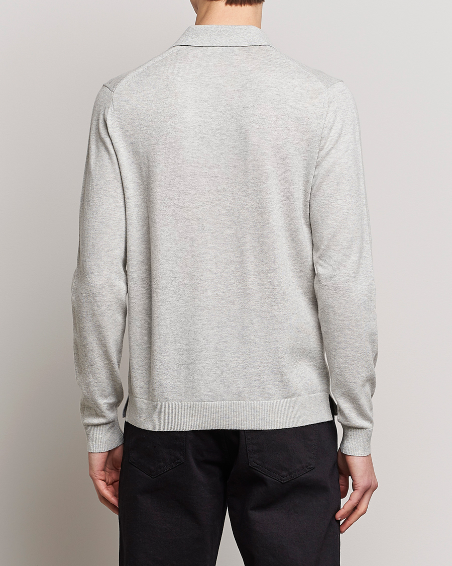 Heren | Truien | Tiger of Sweden | Orbit Merino Wool Half Zip Light Grey Melange